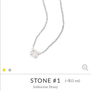 Kendra Scott Mabel Necklace in Iridescent Drusy